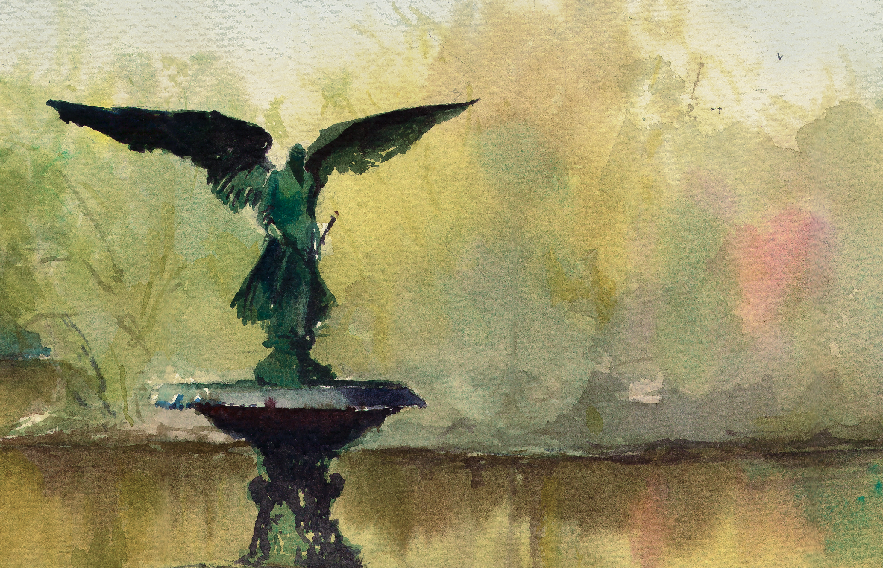 Spring at the Fountain