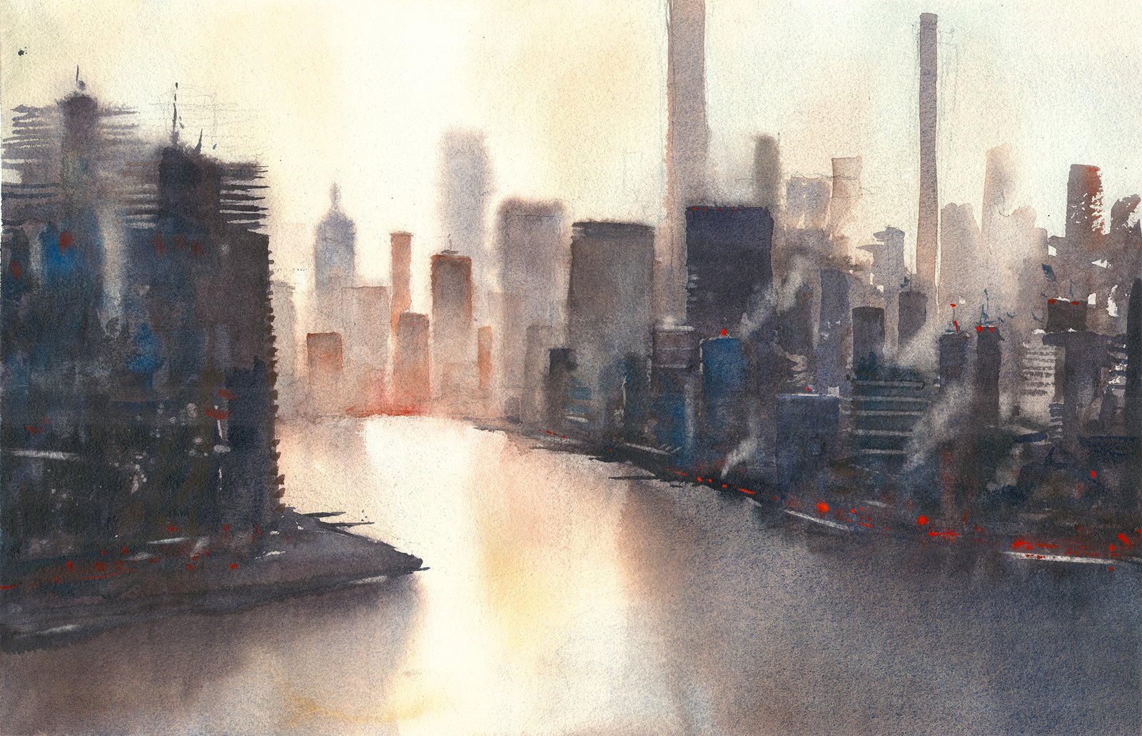 Sunset Over the East River