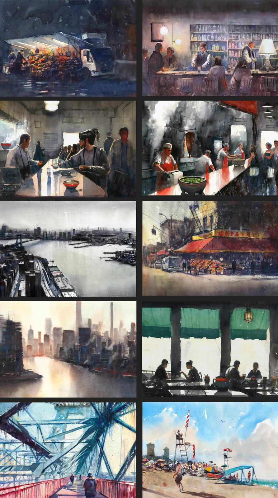Set of 10 NYC Greeting Cards