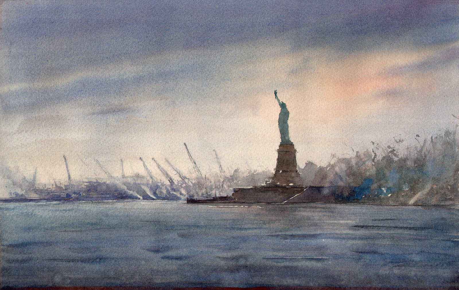 Liberty Over the Hudson