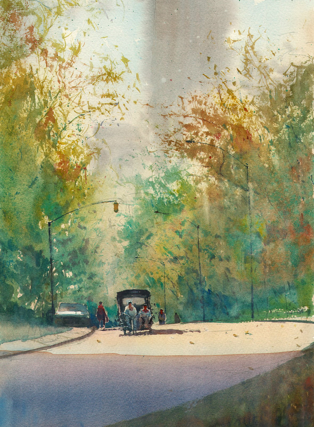 Peddling in Fall