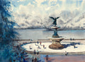 Snow Day at Bethesda Fountain